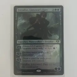 NMT MTG Freyalise, Llanowar's Fury Commander Masters Foil Green Planeswalker - Image 1