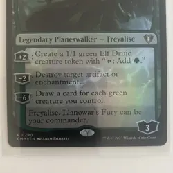 NMT MTG Freyalise, Llanowar's Fury Commander Masters Foil Green Planeswalker - Image 3