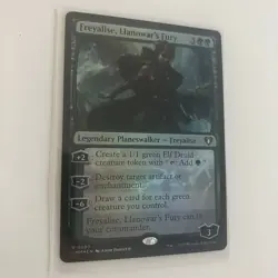 NMT MTG Freyalise, Llanowar's Fury Commander Masters Foil Green Planeswalker - Image 4