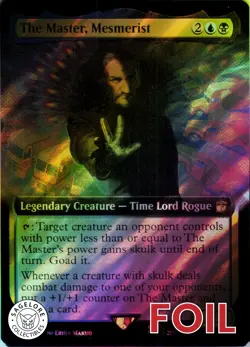 The Master, Mesmerist (Extended Art) (Surge Foil) - Doctor Who (1019) - NM Foil - Image 1