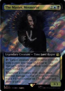 The Master, Mesmerist (Extended Art) (Surge Foil) - Doctor Who (1019) - NM Foil - Image 2
