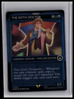 Universes Beyond: Doctor Who #557 The Sixth Doctor (Showcase) Foil - Image 1