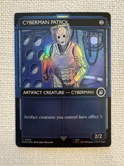 Cyberman Patrol Showcase Foil U0550, Doctor Who, Magic the Gathering, MTG, NM - Image 1