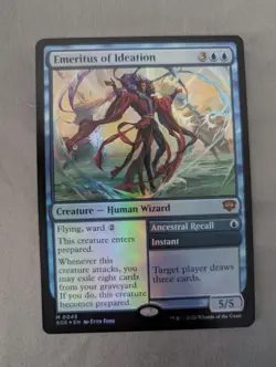 MTG FOIL Emeritus of Ideation Secrets of Strixhaven - Image 1