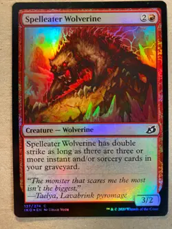 MTG 1x FOIL Spelleater Wolverine Ikoria: Lair of Magic the Gathering x1 NM - Image 1