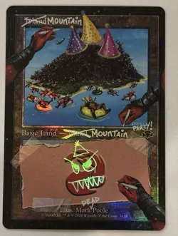 3x Mountain (7128) (Pool Party Foil) - NM - Secret Lair Drop Series (SLD) MTG - Image 3