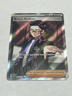 Boss’s Orders Corbeau 256/217 Full Art Ultra Rare Pokemon TCG NM - Image 1