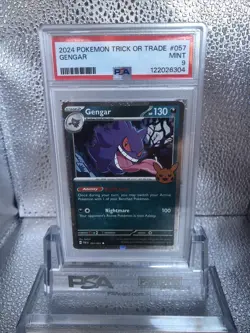 2024 POKEMON TRICK OR TRADE #057/091 GENGAR PSA 9 MINT - Image 1