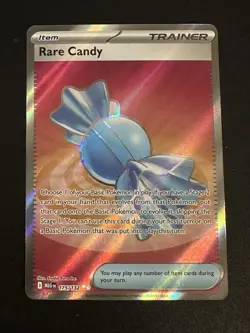 Rare Candy 175/132 Pokemon Mega Evolution Full Art Ultra Rare Holo NM - Image 1