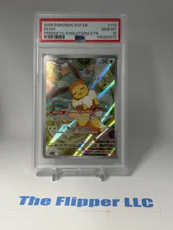 Pokemon TCG PSA 10 Eevee Pokemon Center Prismatic Evolution Promo - Image 1