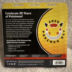 Pokemon TCG Pokemon Day 2026 Box Promo Pikachu 3 Boosters English - Image 4