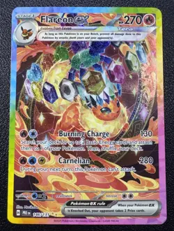 Pokemon Flareon ex Special Illustration Rare SIR 146/131 Prismatic Evolutions - Image 1