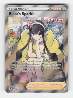 Elesa's Sparkle (Full Art) Crown Zenith (CRZ) 147/159 Holofoil Ultra Rare NM EN - Image 3