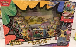 BRAND NEW Pokemon TCG Mega Lucario Premium Poster Collection Ascended Heroes - Image 1