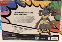 BRAND NEW Pokemon TCG Mega Lucario Premium Poster Collection Ascended Heroes - Image 2