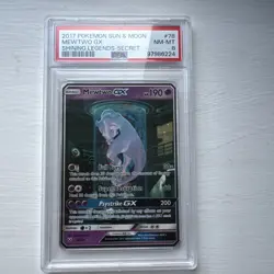 Pokemon 2017 Mewtwo GX 78/73 Alt Art Secret Rare Shining Legends PSA 8 Mewtube - Image 3