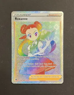 Pokemon Roxanne 206/189 Rainbow Secret Rare Astral Radiance NM - Image 1