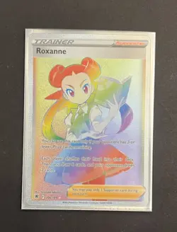 Pokemon Roxanne 206/189 Rainbow Secret Rare Astral Radiance NM - Image 4