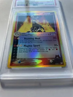 PSA 8 Houndoom 10/95 Reverse Foil EX Team Magma VS. Team Aqua 2004 Pokemon TCG - Image 2