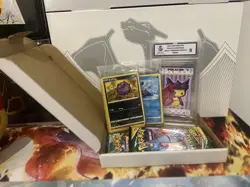 Pokemon christmas mystery packs 1 graded card guaranteed 2 packs 2 custom packs - Image 1