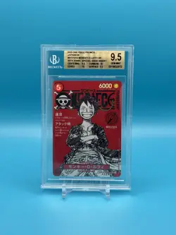 Monkey D. Luffy ST21-014 One Piece Card Japanese 2025 Jump Mag BGS 9.5 Gem Mint - Image 1