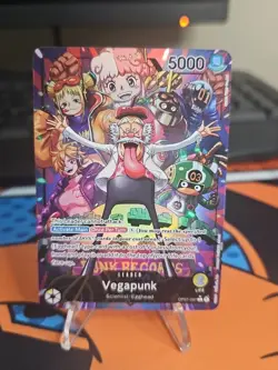 One Piece TCG Vegapunk OP07-097 Vegapunk Leader Alt Art - Image 2