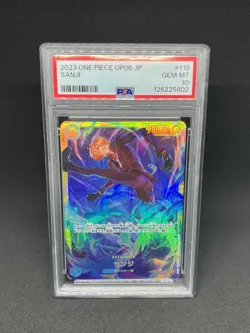 2023 One Piece OP06-119 Sanji Secret Rare PSA 10 SEC Wings Of The Captain JP - Image 1