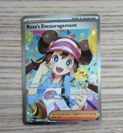 Pokemon Rosa's Encouragement Full Art Holo Trainer Supporter Card 223/080 - Image 1