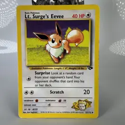 Pokemon TCG Lt. Surge's Eevee Gym Challenge Card 51/132, Regular MP - Image 1