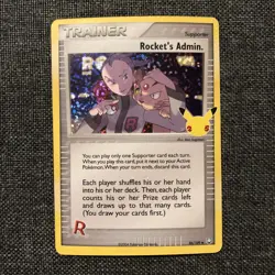 Rocket's Admin. 86/109 Celebrations Classic 2021 Rare Holo Pokemon TCG Card - Image 1