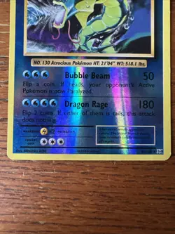 Gyarados Holo 34/108 XY Evolutions Rare Pokemon Card LP Vintage Style - Image 4