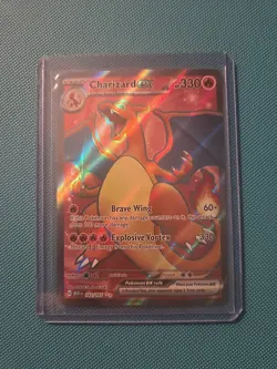 Charizard EX Holo Rare Pokemon TCG Card 183/165 Scarlet & Violet 151 - Image 1