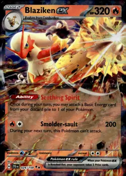 Blaziken ex #024/159 SV09: Journey Together Near Mint or Better - Pokemon Card - Image 1