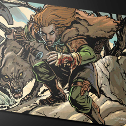 MTG Double Sided Playmat: Huntmaster of the Fells / Ravager of the Fells - Image 5