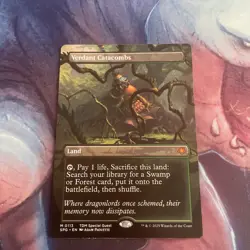 Verdant Catacombs - Borderless Art Special Guests 0113 NM Mythic Fetch Land - Image 1