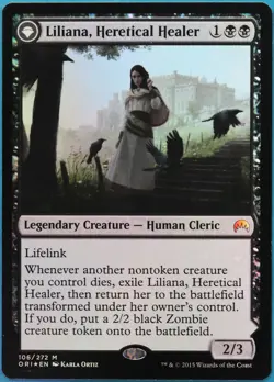 Liliana, Heretical Healer FOIL Magic Origins NM (513993) ABUGames - Image 1