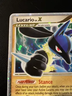Pokemon TCG Lucario LV X Promo Holo Pokemon Promos Holo - Image 3