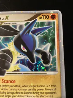 Pokemon TCG Lucario LV X Promo Holo Pokemon Promos Holo - Image 4
