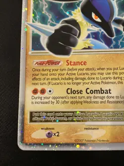Pokemon TCG Lucario LV X Promo Holo Pokemon Promos Holo - Image 5