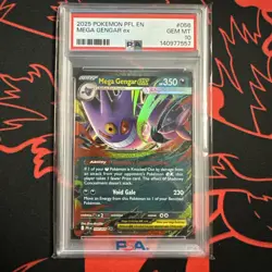 2025 Pokemon Phantasmal Flames Mega Gengar Ex #56 PSA 10 Gem Mint - Image 1