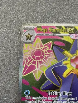 Pokemon TCG Mega Starmie EX 102/088 Perfect Order Full Art Ultra Rare Near Mint - Image 2