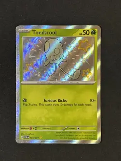 Toedscool - 105/091 - Shiny Rare - Paldean Fates - Pokemon TCG - Image 1