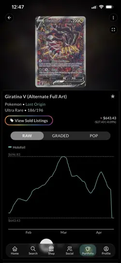 Pokemon Ultra Rare Full Art Lot Giratina V 186/196 Aerodactyl V 180/196 Machamp… - Image 4