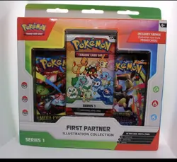 Pokemon TCG First Partner Illustration Collection Series 1 Box FACTORY SEALED - Image 1