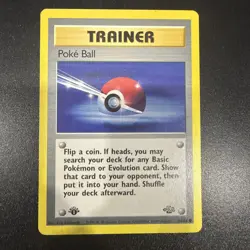 1999 Pokemon Poke Ball Trainer 1st Edition Jungle 64/64 🔥🔥 - Image 1