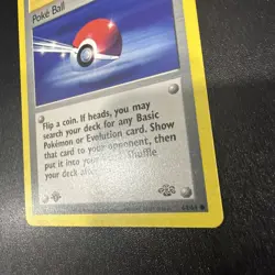 1999 Pokemon Poke Ball Trainer 1st Edition Jungle 64/64 🔥🔥 - Image 3