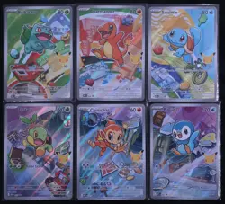 Pokemon TCG First Partner Illustration Collection Series 1 Kanto/Sinnoh Starters - Image 1