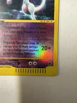 2002 Pokemon Expedition Set Mewtwo Reverse Holo #56/165 LP - Image 4