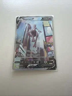 Mewtwo V (Alternate Full Art) 072/078 Pokemon GO Holo - Image 1