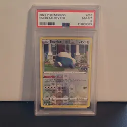 Pokemon Snorlax 143 Pokemon GO Reverse Holo Basic 150 HP Ability Block Collapse - Image 1